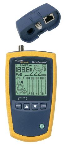 Fluke Networks MS2-KIT, расширенный комплект кабельного тестера MicroScanner 2