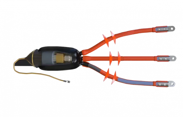 Муфта концевая 3 ПКНТпб-10  (150-240) ССД с наконечниками