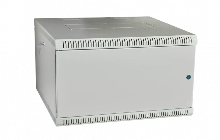 Шкаф телекоммуникационный настенный разборный со съемными боковыми стенками 19”,9U(600x450), ШТ-НСрМ-9U-600-450-М дверь металл ССД