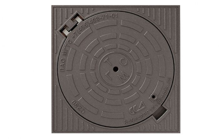 Люк квадратный МГТС ВЧШГ тип Т "С-250" (ГТС) 2.7.8-60 (ОУЭ-КВ-В125-С250)