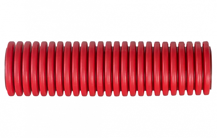 PR15.0069 Труба гофрированная двустенная ПНД жесткая тип 450 (SN12) красная д110 6м (36м/уп) Промрукав