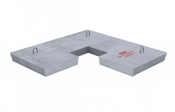 Плита ПАКС 1,6х1,6 анкерная колодца связи (В15)