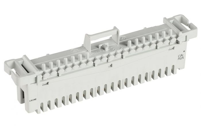 6089 1 102-06 LSA-PLUS Плинт 2/10, размыкаемые контакты, маркировка 0-9