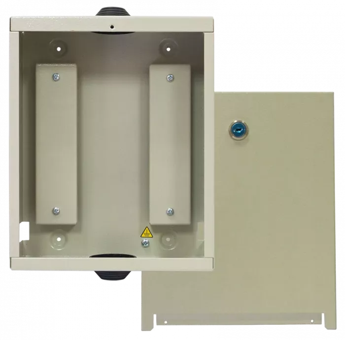 Коробка распределительная КР-100, 100 пар, блоки типа 110 (без блоков, без модулей, с замком) ССД