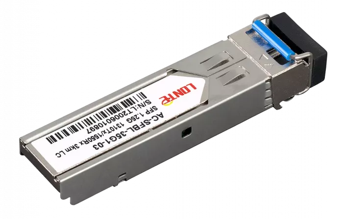 SFP WDM 1.25G Tx1310/Rx1550 3km LC DDM