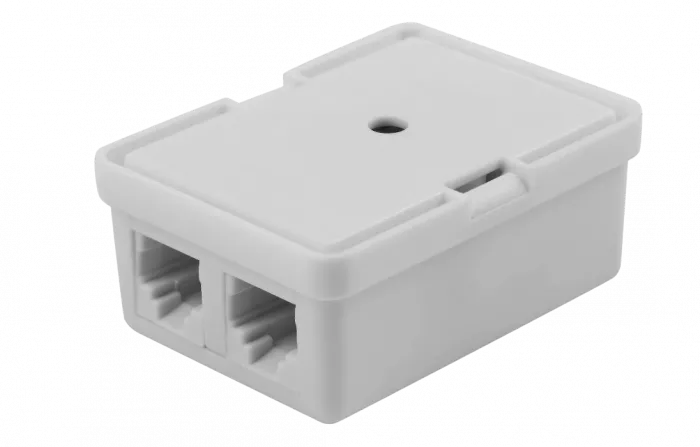 03-0002 Розетка телефонная RJ-14 2/6P4C открытой проводки