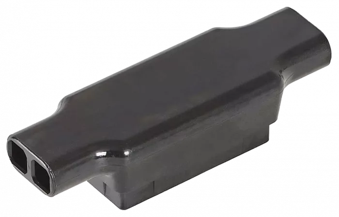 Соединитель однопарный, черный,  0,9-1,3мм (диаметр изоляции до 4,4мм)