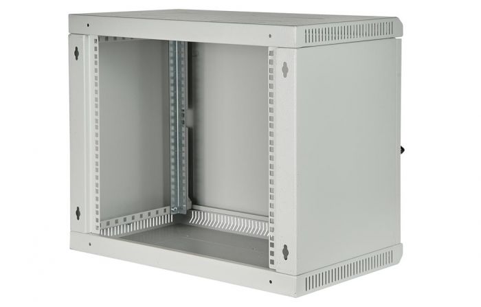 Шкаф телекоммуникационный настенный разборный 19”,18U(600x350), ШТ-НСр-18U-600-350-М дверь металл ССД