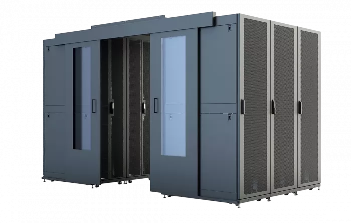 Двери для систем коридора раздвижные 48U (900x1200), для шкафов серверных ЦОД, ШТ-НП-СЦД-48U, СЦД-Д-48U-900-1200 комплект, RAL9005