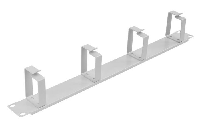 Органайзер кабельный горизонтальный 4 кольца ОКГ-19"-1U ССД