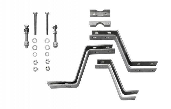 ZANDZ ZZ-203-002 Крепление для молниеприёмника к дымоходу (нержавеющая сталь)