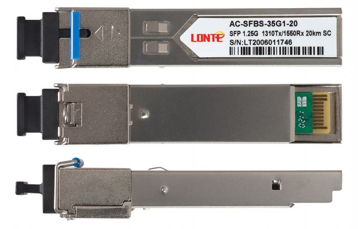 SFP WDM 1.25G Tx1310/Rx1550 20km SC DDM