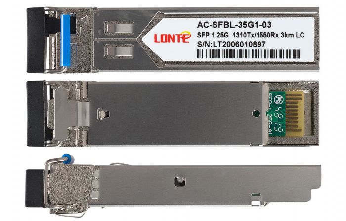 SFP WDM 1.25G Tx1310/Rx1550 3km LC DDM