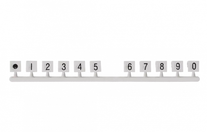 Маркировочная вставка 1...0 для плинтов ПВТ