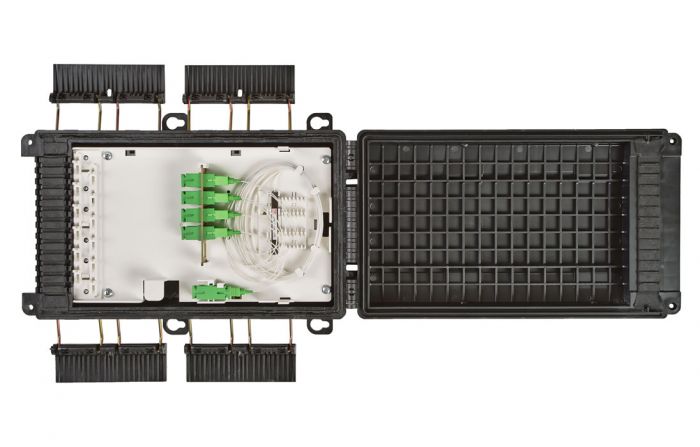 Муфта-кросс МКО-П2/С09-1PLC8-SC/APC-12SC-10SC/APC-1SC/APC ССД