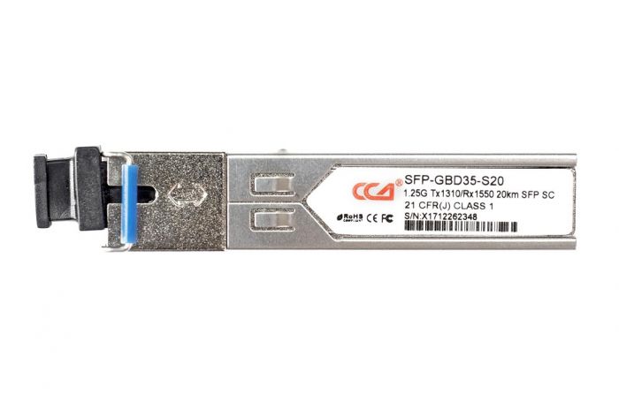 SFP WDM 1.25G Tx1310/Rx1550 20km SC