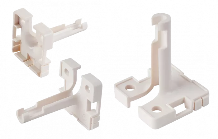 7100086526/80611498074 CLR-POE-60 Заглушка места выхода кабеля из стены 20х20 мм, цвет белый (60 шт. в упаковке)