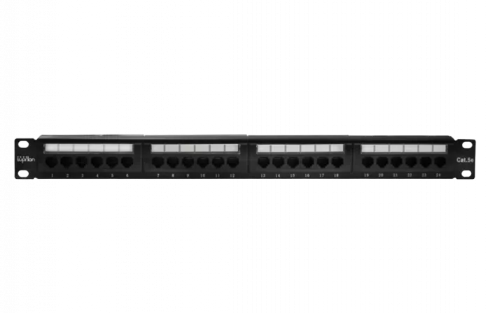 10-0403 SUPRLAN Патч-панель 19", 24хRJ-45, UTP, 5e, 1U