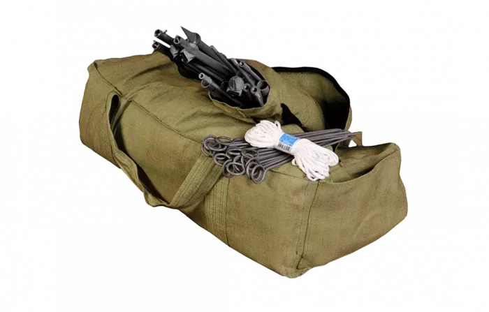 Палатка "КАБЕЛЬЩИК" (глубина 2,88м/ширина 2,31м/высота 1,63м), зеленый брезент