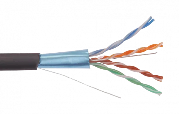 LC3-C5E04-339 ITK Каб. вп F/UTP, кат.5E 4х2х24AWG solid, LDPE, 305м, чер.