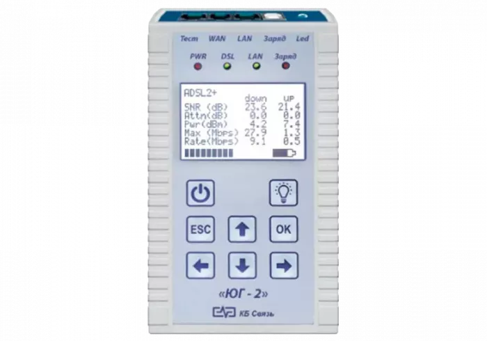 ЮГ-2 Тестер ADSL + LAN-тестер + Фонарик освещения