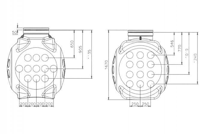 Колодец пластиковый кабельный ККТ-2-ССД
