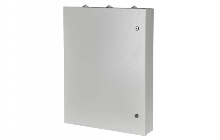 Шкаф распределительный телефонный настенный ШРН-В/450-Р-ПВТ-10(с плинтами) ССД