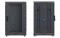 Шкаф телекоммуникационный напольный 19",18U(800x800), ШТ-НП-М-18U-800-800-С-Ч, передняя дверь стекло, черный ССД