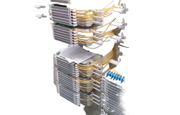 Стойка открытая с органайзерами 600х600х2200 мм ВОКС-ФП -СТ -О ССД