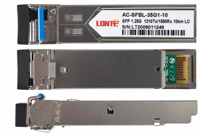 SFP WDM 1.25G Tx1310/Rx1550 10km LC DDM