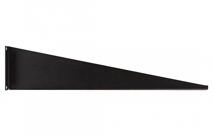 Полка перфорированная консольная  ПК-30-19"-2U-Ч чёрная ССД