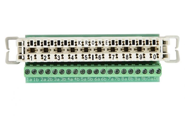 7004 2 001-01 Плинт 2/10 LSA-PLUS, дополнительная винтовая клемма, размыкаемые контакты