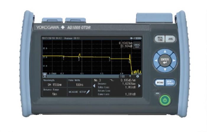 Рефлектометр оптический Yokogawa AQ1000-UFC 1310/1550, 32/30дБ, PC, SLS, TS, FC адапт