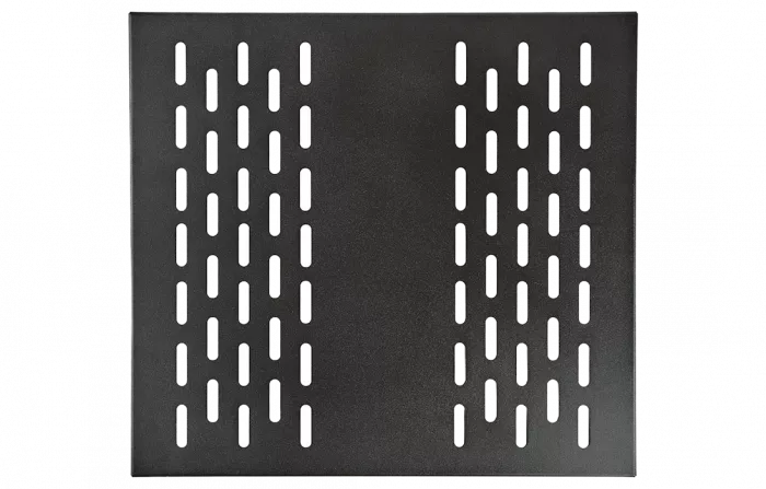 Полка стационарная перфорированная черный ПС-75-Ч(750мм*490мм) ССД