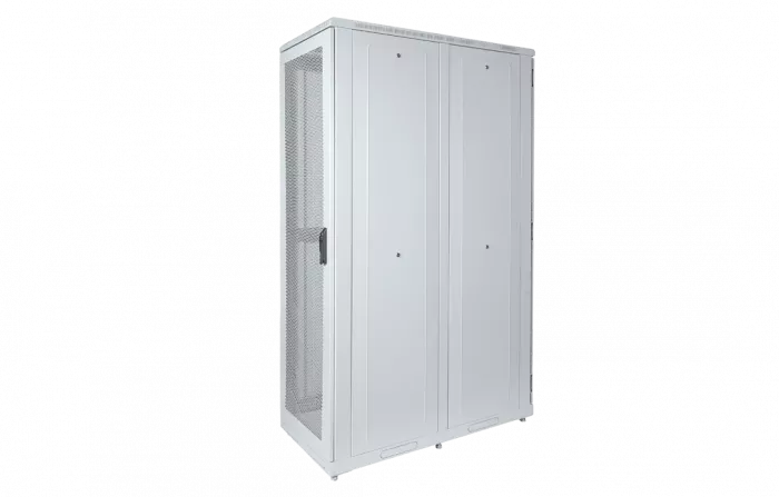 Шкаф телекоммуникационный напольный серверный 19",33U(600x1200) , ШТ-НП-С-33U-600-1200-ПП передняя,задняя двери перфорированные ССД