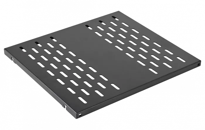 Полка стационарная перфорированная  усиленнаяПС-80У-Ч (800мм*490мм) черная ССД