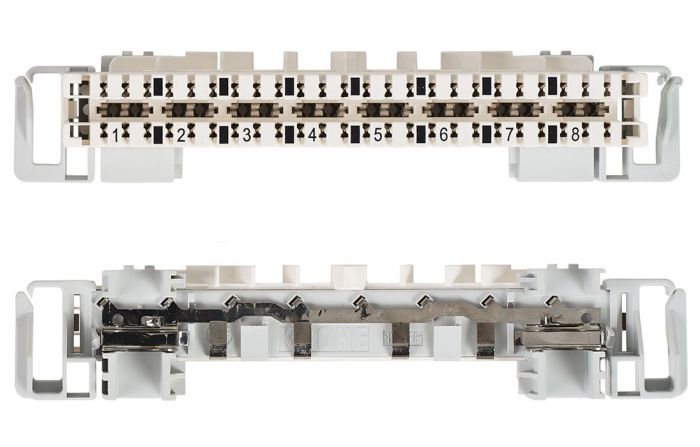 7015 1 008-01 Плинт LSA-PROFIL 2/8хabs, размыкаемые контакты 1...8