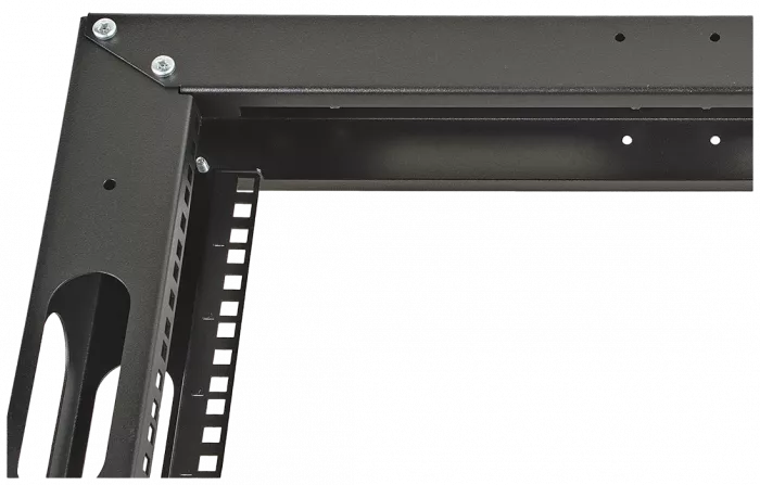 Стойка однорамная телекоммуникационная СТ-47U-1М-К-Ч черная (комплектная) ССД