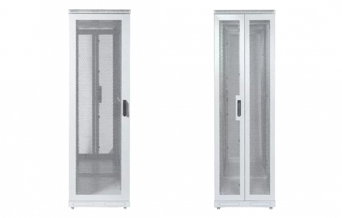 Шкаф телекоммуникационный напольный серверный 19",42U(800x1200) , ШТ-НП-С-42U-800-1200-П2П передняя дверь перфорипрованная,задняя перф.двойная. ССД