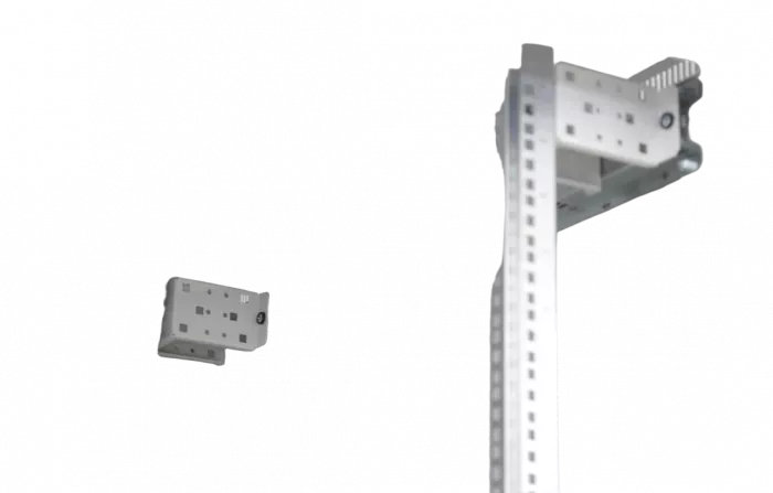 Шкаф телекоммуникационный напольный 19",33U(800x800), ШТ-НП-33U-800-800-С, передняя дверь стекло ССД