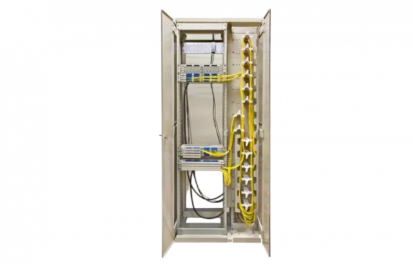 Шкаф комбинированный с органайзерами правый 19"+10" 42U 900х600х2000 мм ВОКС-Ф-9642П-О ССД