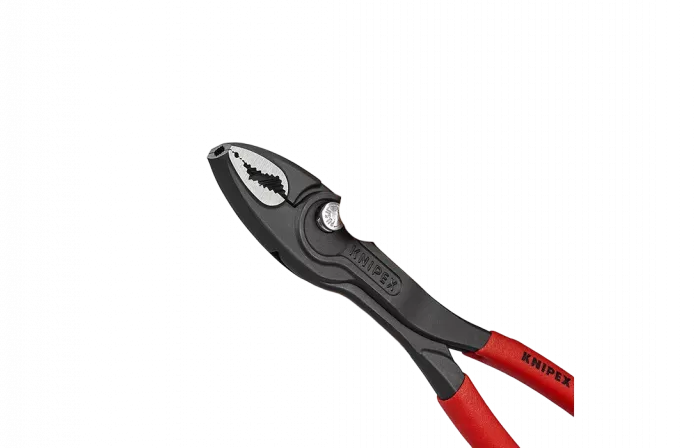 KN-8201200 TwinGrip клещи с фронтальным и боковым захватами, зев 4-22 мм, длина 200 мм, обливные ручки