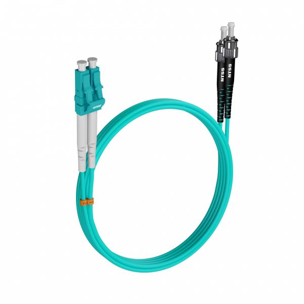 Шнур оптический NTSS dpc LC/UPC-ST/UPC 50/125 OM3 2.0мм 1м LSZH (патч-корд)