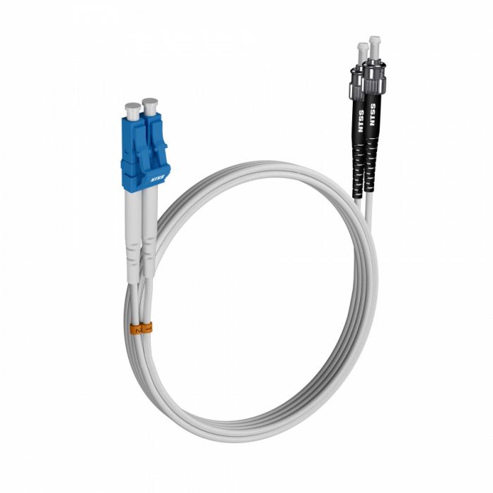 Шнур оптический NTSS PREMIUM dpc LC/UPC-ST/UPC 9/125 G.657A1 3.0мм 5м LSZH (патч-корд)