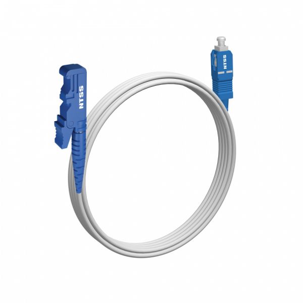 Шнур оптический NTSS spc E2000/UPC-SC/UPC 9/125 G.657A1 3.0мм 4м LSZH (патч-корд)