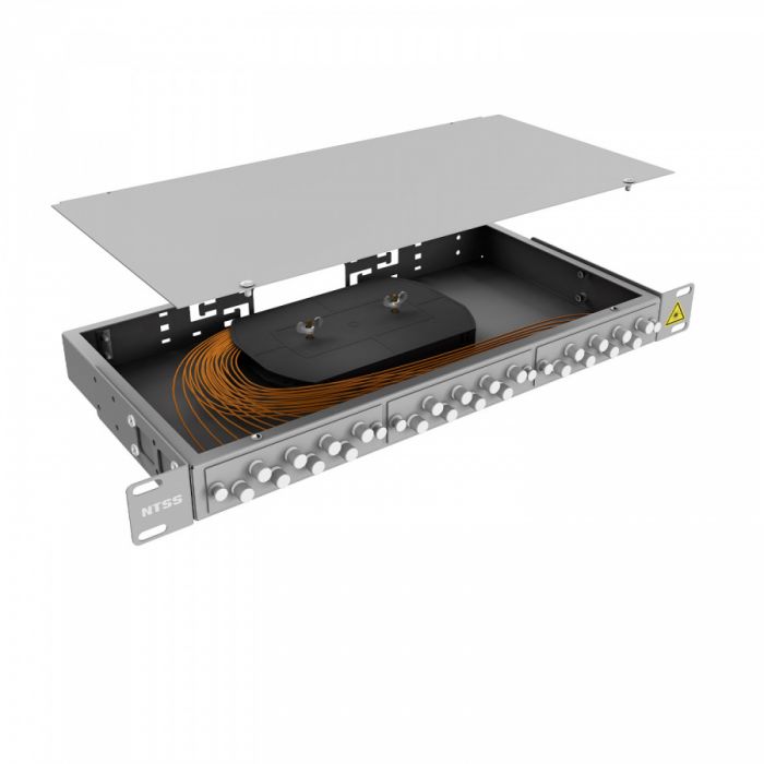Кросс 19" NTSS PREMIUM, предсобранный 1U, 16 портов FC/UPC, 62.5/125 мкм