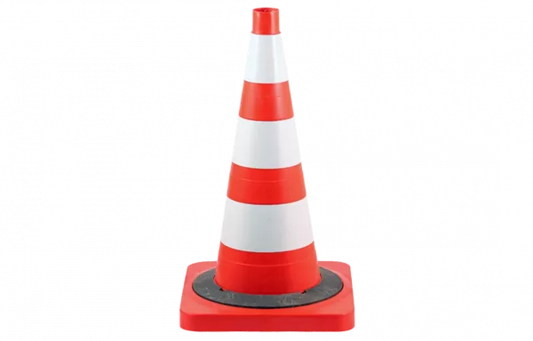 Конус дорожный ДК-750 ГОСТ 32758-2014 с 3 светоотражаемыми полосами и утяжелителем