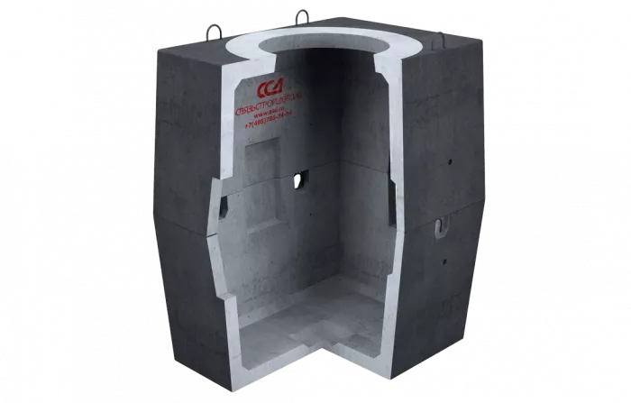 Колодец ККСр-2-10(80) ГЕК (B25) в гидроизоляции