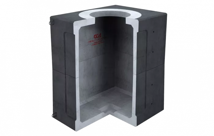 Колодец ККСр-2М-10(80) ГЕК (B25) в гидроизоляции Колодец ККСр-2М-10(80) ГЕК (B25) в гидроизоляции