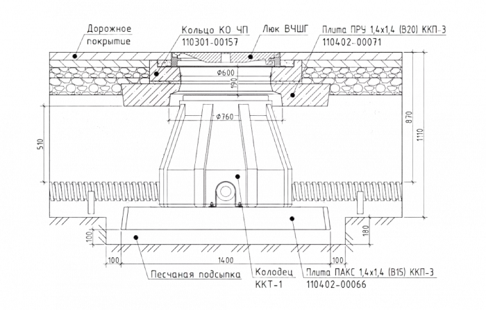 Колодец пластиковый ККТ-1-ССД
